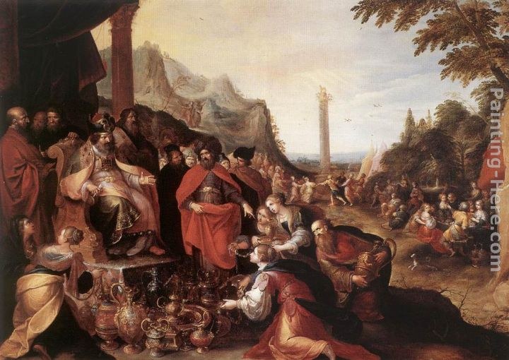 Frans the younger Francken Worship of the Golden Calf